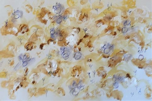 JPD, Paws, abstract, acrylic.